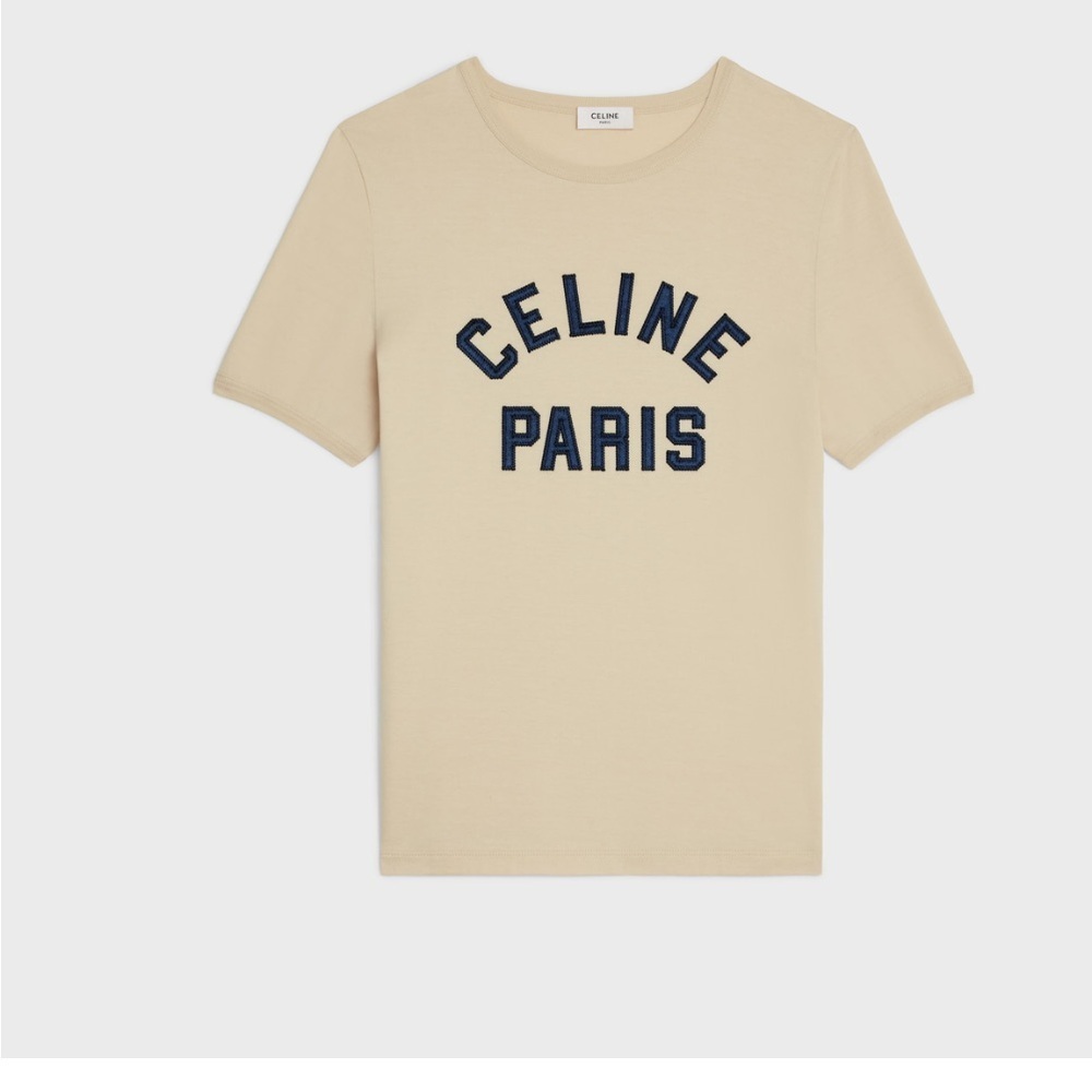 CELINE Paris 70'S T-Shirt in Cotton Jersey Size XL